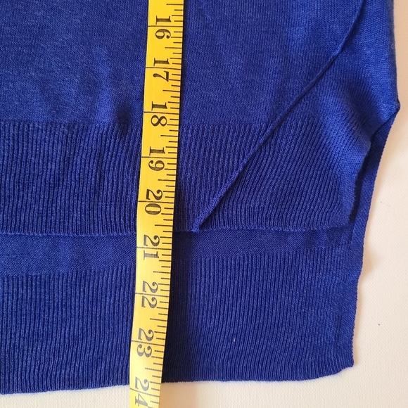 Zara Knit Blue Pull-on Long Sleeved Sweater - Picture 6 of 7